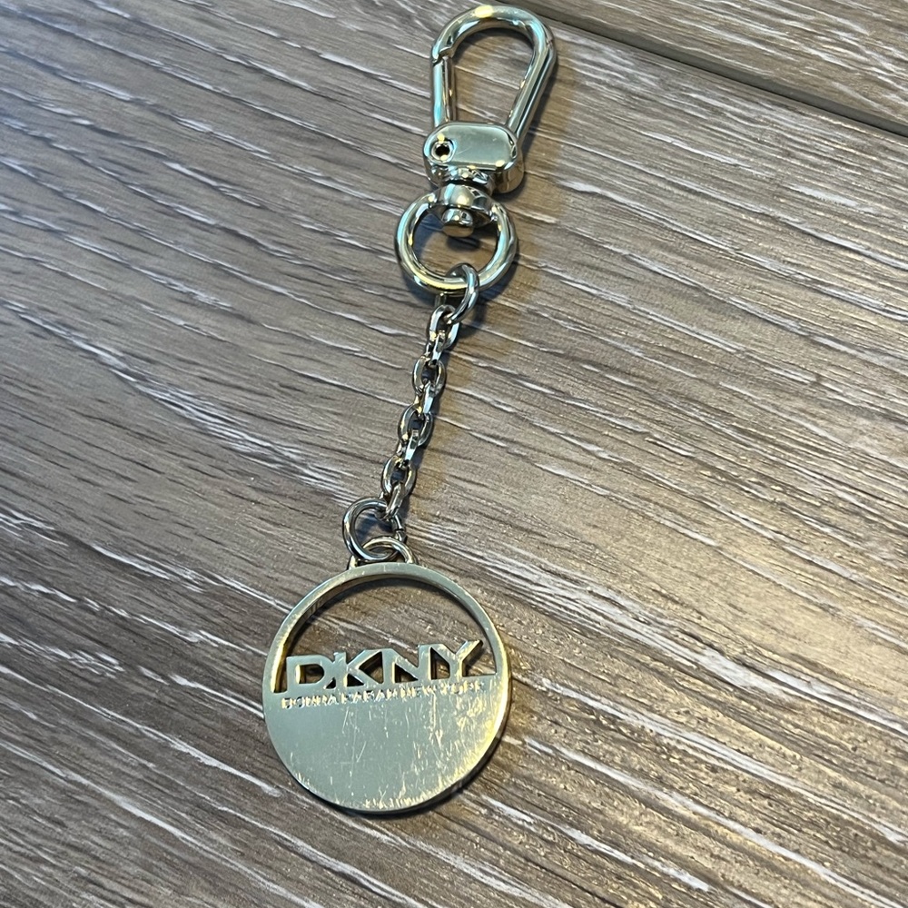 DKNY gold keychain